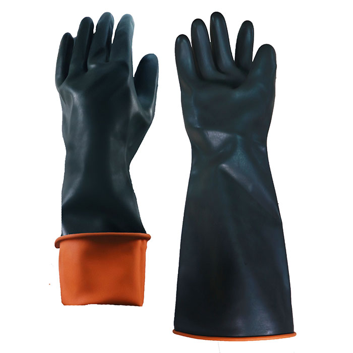 Black Latex Industrial Gloves