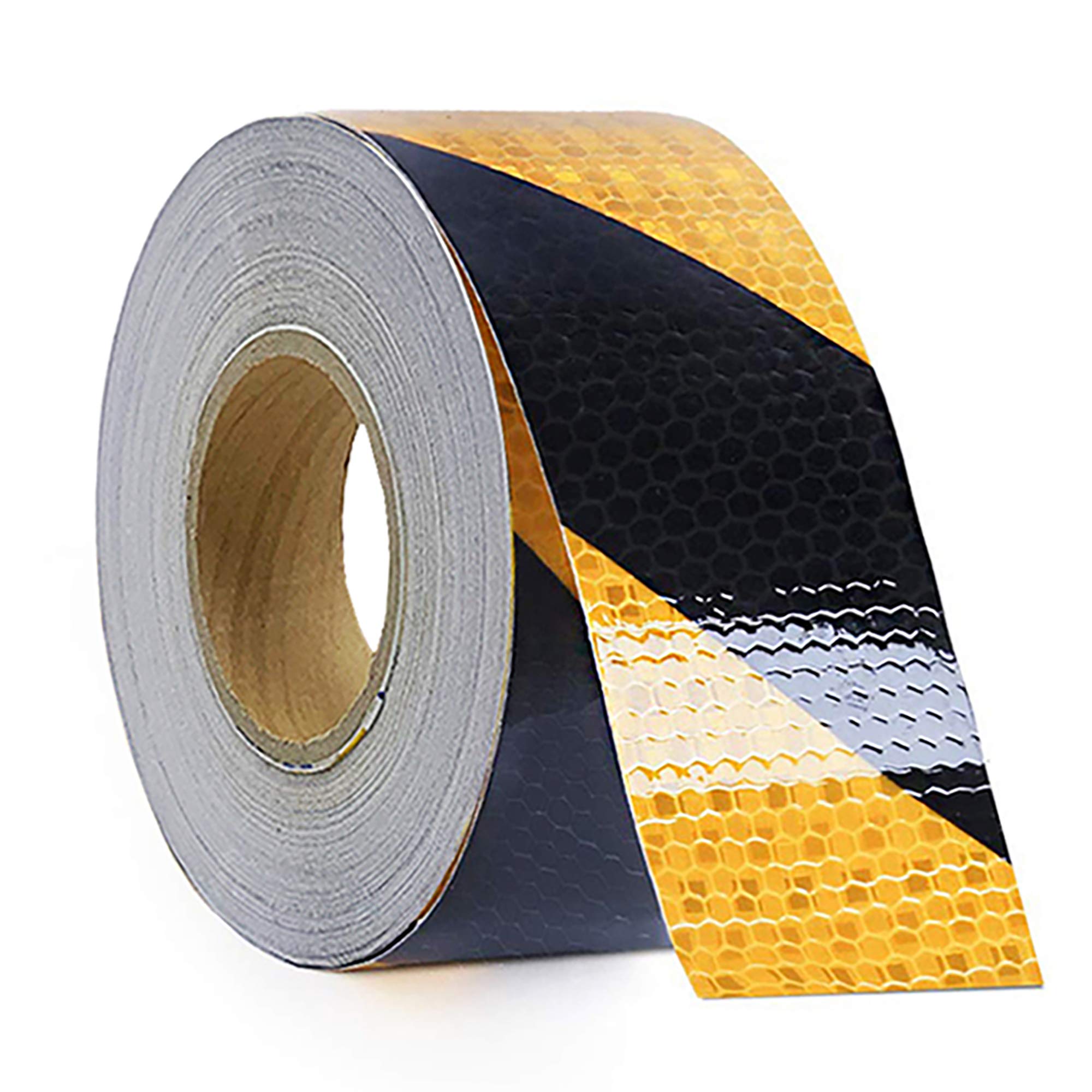 Black Yellow Adhesive Reflective Tape