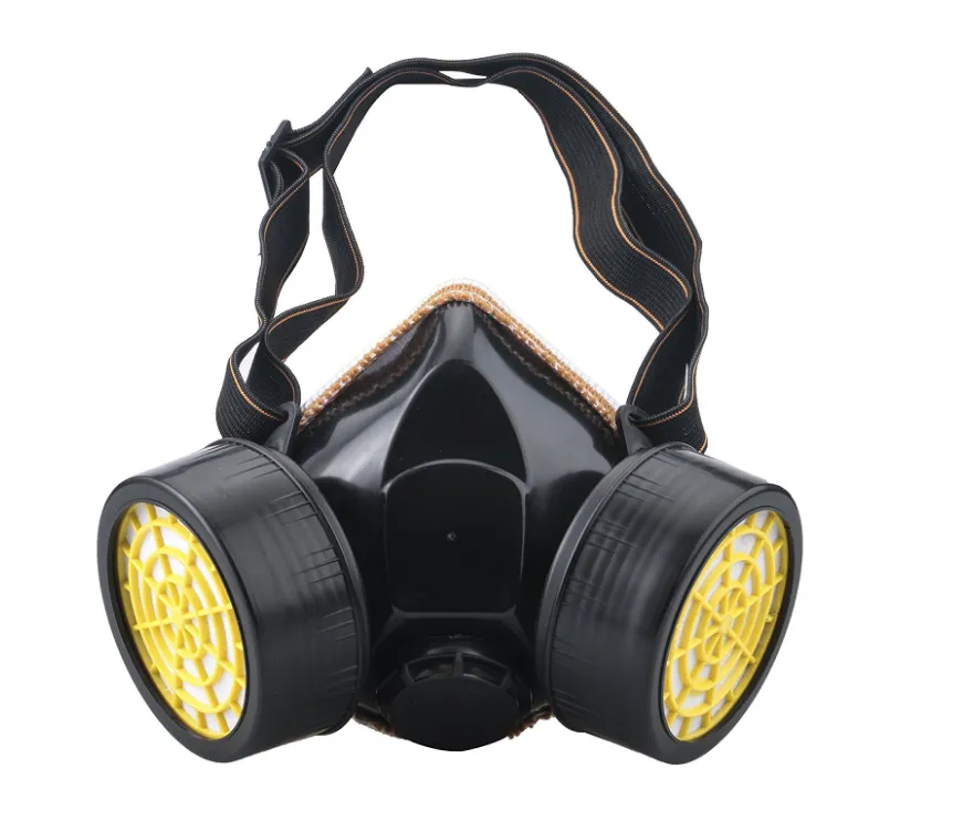 Industrial-Grade Gas Mask with Dual Filters