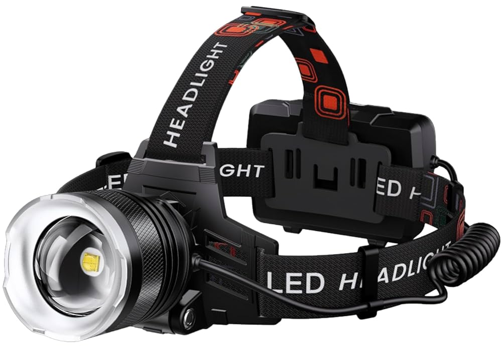 Rechargeable Reclining Head Torch