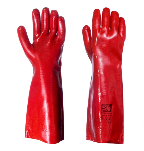 Red PVC Gloves