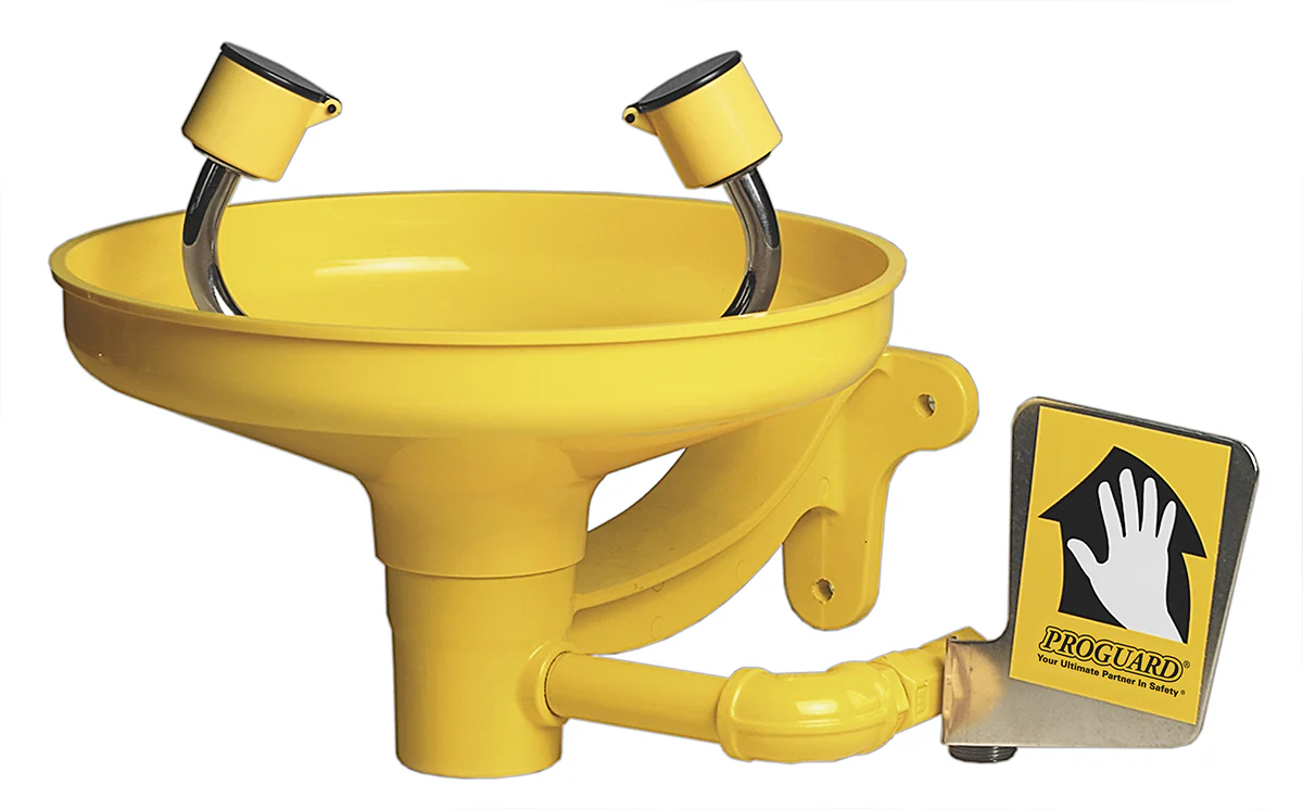 Wall-Mounted Eye Wash Station