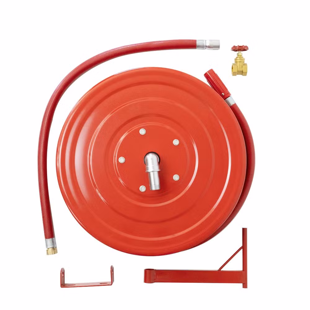 Wall-Mounted Fire Hose Reel